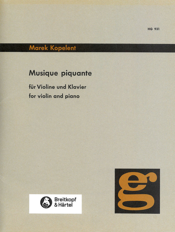 Musique Piquante&nbsp;&nbsp;für Violine und Klavier&nbsp;&nbsp;