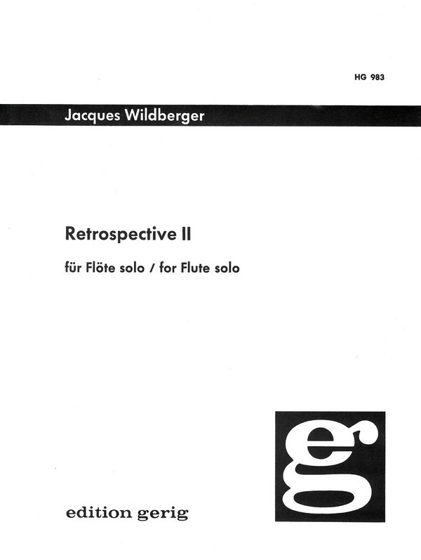 Retrospective II  für Flöte  