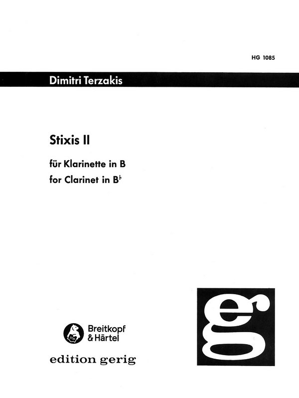 Stixis II  für Klarinette  