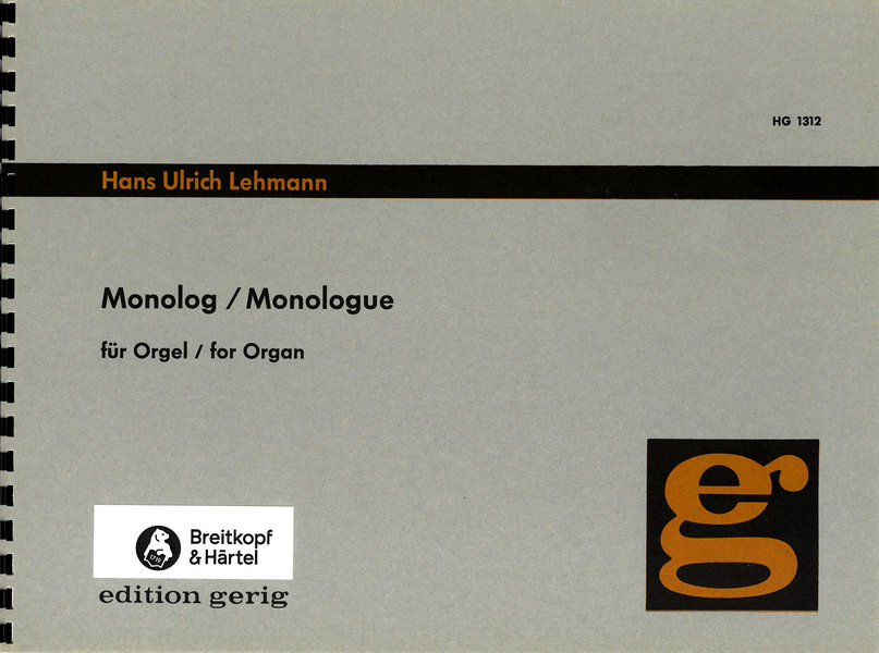 Monolog  für Orgel  