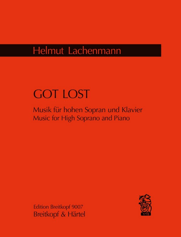 Got lost  für Sopran und Klavier  
