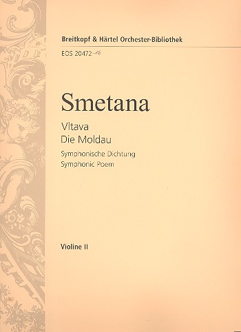 Die Moldau&nbsp;&nbsp;für Orchester&nbsp;&nbsp;Violine 2