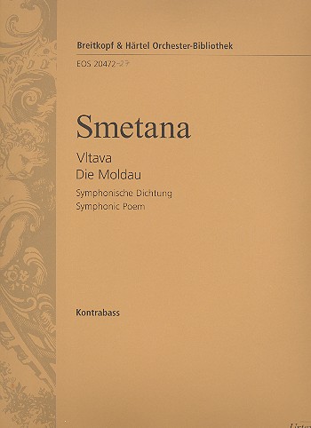 Die Moldau  für Orchester  Kontrabass