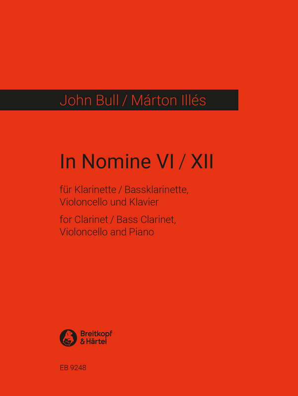 In nomine VI/XII  für Klarinette (Bassklarinette), Violoncello und Klavier  Stimmen