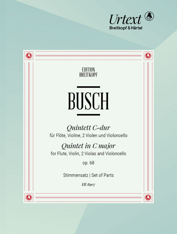 Quintett C-Dur op.68  für Flöte, Violine, 2 Violen und Violoncello  Stimmen