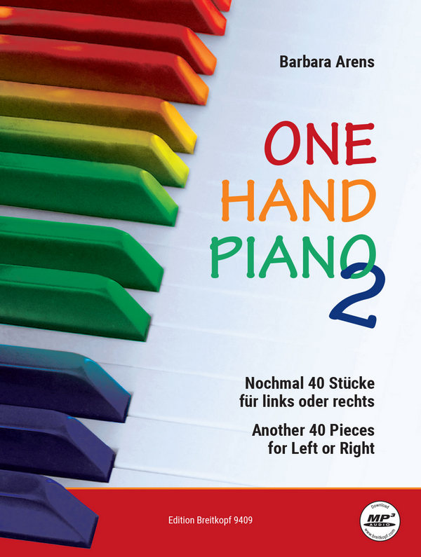 One Hand Piano Band 2 - nochmal 40 Stücke (+Download)  für Klavier linke oder rechte Hand (dt/en)  