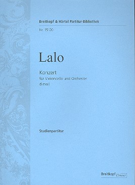 Konzert d-Moll  für Violoncello und Orchester  Studienpartitur