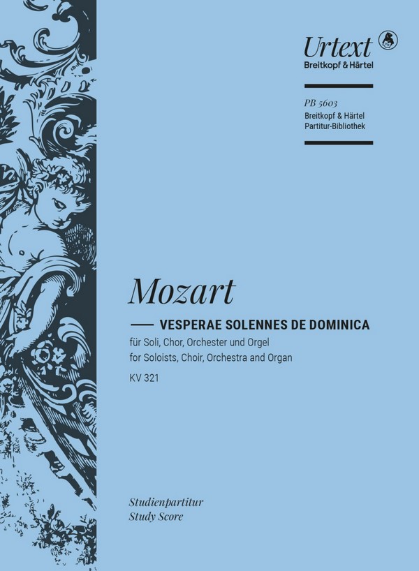 Vesperae solennes de dominica KV321&nbsp;&nbsp;für Soli, gem Chor, Orchester und Orgel&nbsp;&nbsp;Studienpartitur