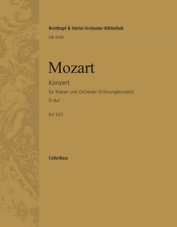 Konzert D-Dur Nr.26 KV537 - Krönungskonzert&nbsp;&nbsp;für Klavier und Orchester&nbsp;&nbsp;Violoncello / Kontrabass