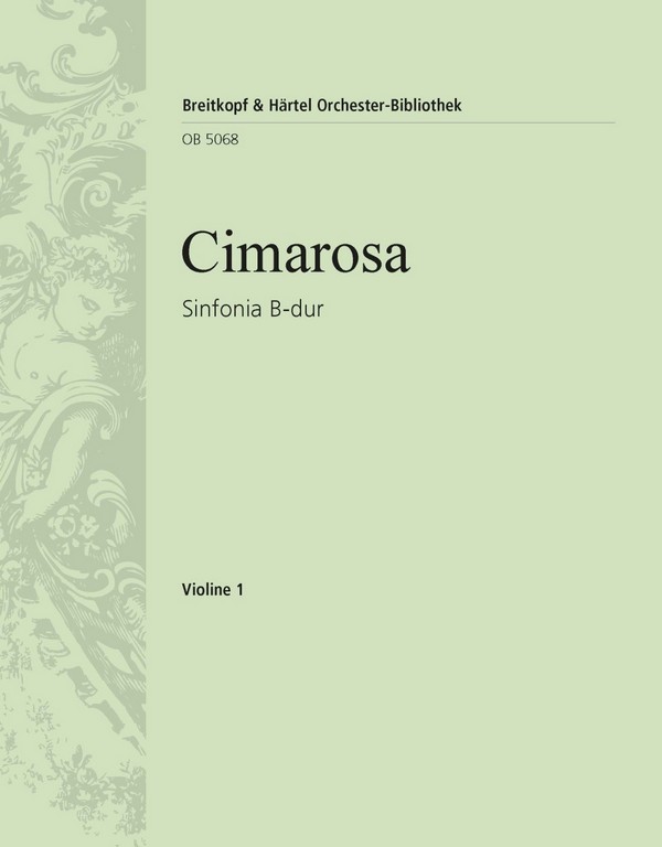 Sinfonia B-dur  für Orchester  Violine 1