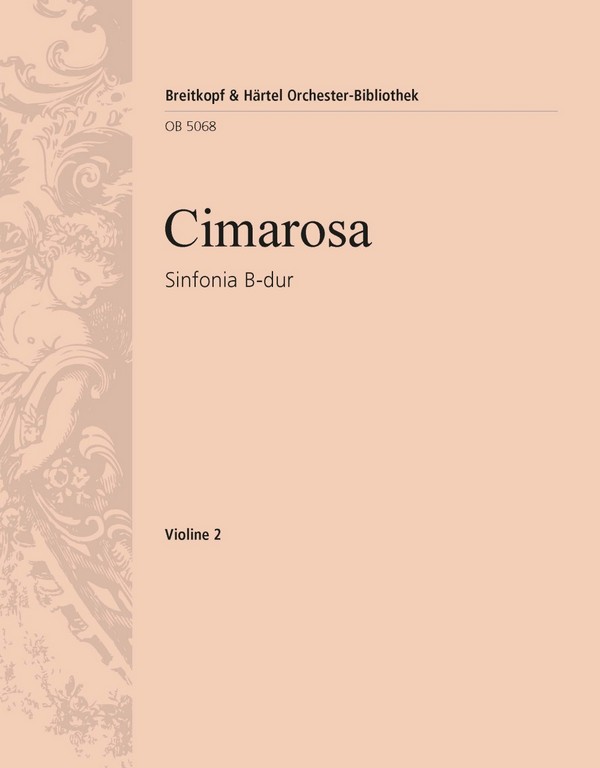 Sinfonia B-dur  für Orchester  Violine 2
