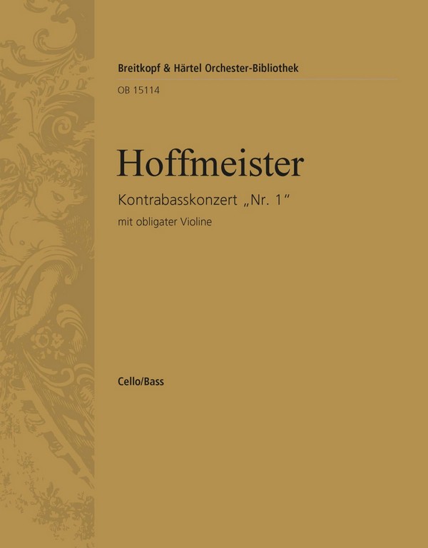 Konzert D-Dur Nr.1&nbsp;&nbsp;für Kontrabass und Orchester (mit obligater Violine)&nbsp;&nbsp;Violoncello / Kontrabass