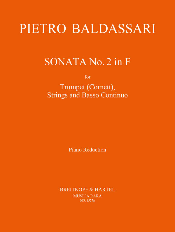 Sonate F-Dur Nr.2  für Trompete, Streicher und Bc  für Trompete und Klavier