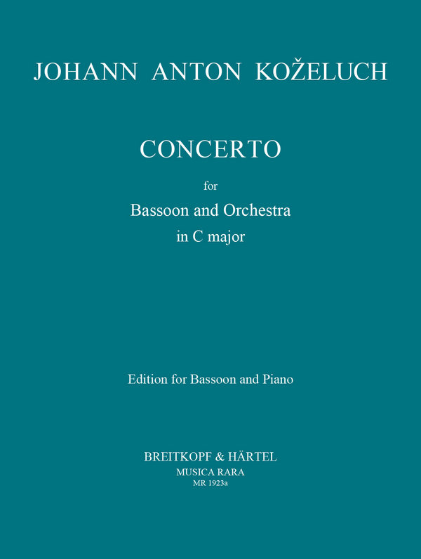 Konzert C-Dur  für Fagott und Orchester  für Fagott und klavier