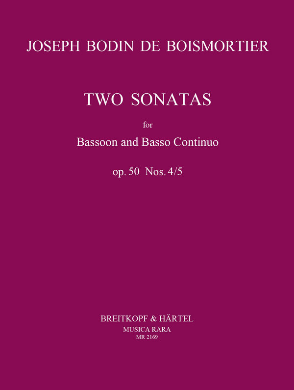 2 Sonaten op.50,4-5  für Fagott und Bc  