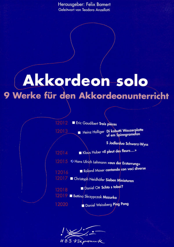 Aus der Erstarrung Solo (1999)  für Akkordeon  