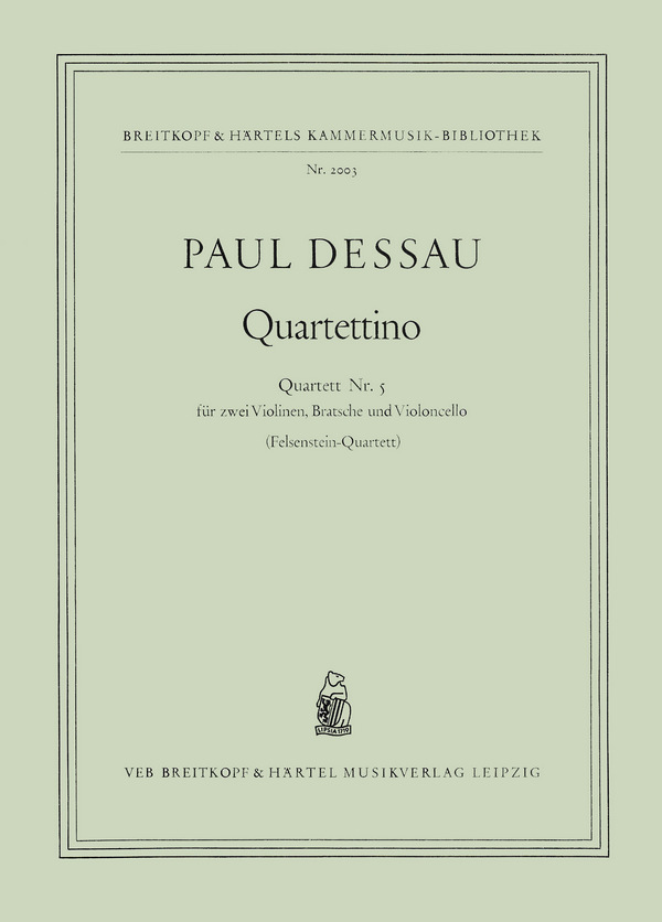 Quartettino  für 2 Violinen, Viola und Violoncello  Stimmen