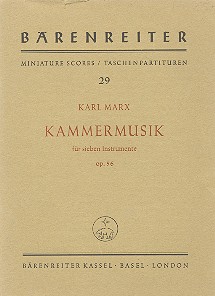 Kammermusik op.56&nbsp;&nbsp;für 7 Instrumente&nbsp;&nbsp;Studienpartitur
