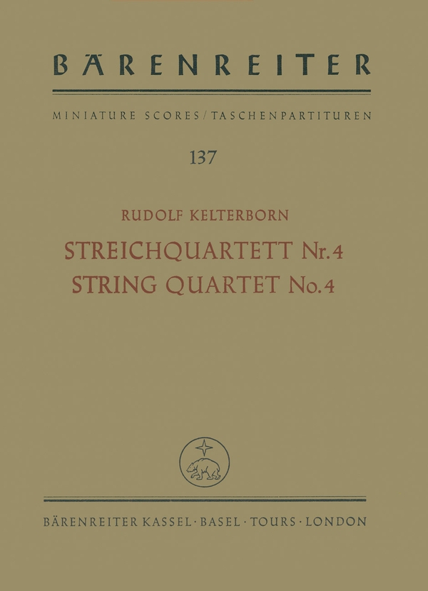 Streichquartett IV    Studienpartitur