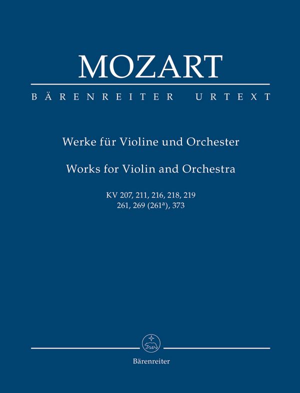 Werke&nbsp;&nbsp;für Violine und Orchester&nbsp;&nbsp;Studienpartitur