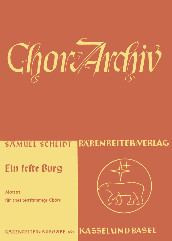 Ein feste Burg ist unser Gott  Motette  Chorpartitur 2 GemCh-SATB