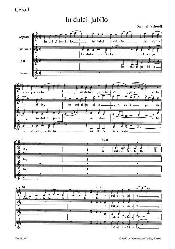 In dulci jubilo&nbsp;&nbsp;Motette&nbsp;&nbsp;Chorpartitur GemCh-SATB1