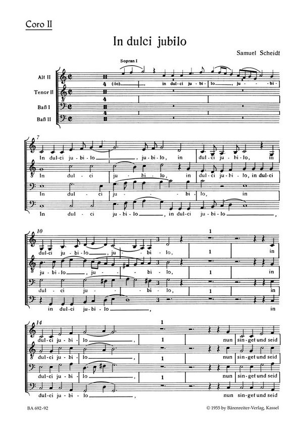 In dulci jubilo&nbsp;&nbsp;Motette&nbsp;&nbsp;Chorpartitur GemCh-SATB2