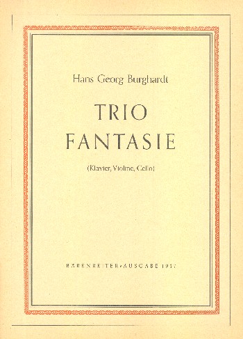 Trio-Fantasie op.33  für Violine, Violoncello und Klavier  Stimmen