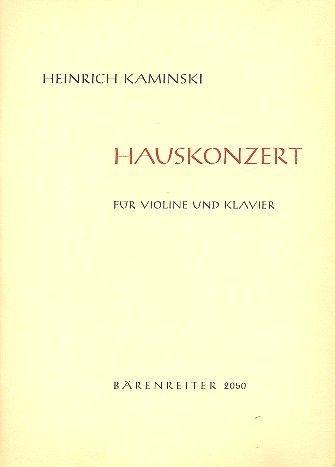 Hauskonzert  für Violine und Klavier  