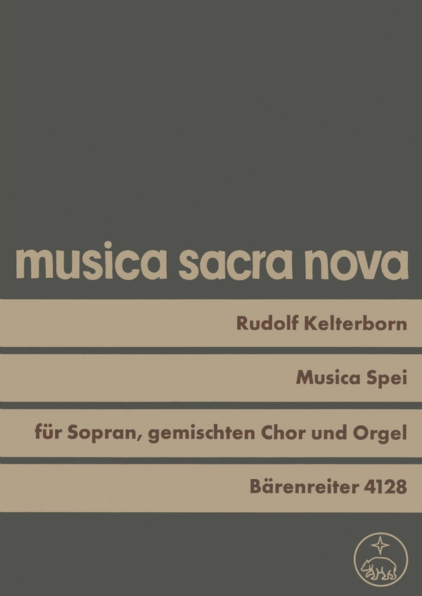 Musica spei  Bibeltexte für Solostimme und Chor (4-10stimmig) mit 2 Sonaten für Org  Singpartitur SSolo/GemCh-SATB/Org