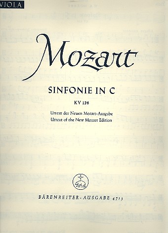 Sinfonie C-Dur Nr.16 KV128 für Orchester&nbsp;&nbsp;Viola&nbsp;&nbsp;