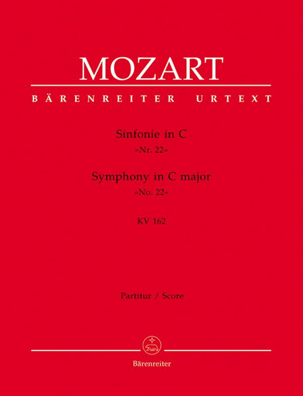 Sinfonie&nbsp;&nbsp;: KV 162&nbsp;&nbsp;Partitur, Urtextausgabe Orch