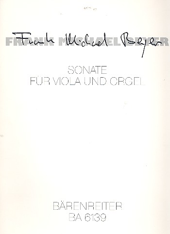 Sonate für Viola und Orgel    