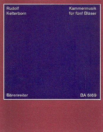 Kammermusik  für Flöte, Oboe, Klarinette, Horn und Fagott  Studienpartitur