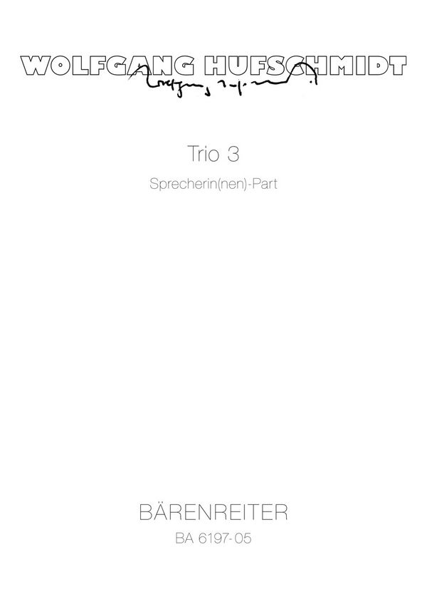 Trio 3&nbsp;&nbsp;Ein Magnificat peregrini toni&nbsp;&nbsp;Stimme(n) Spr