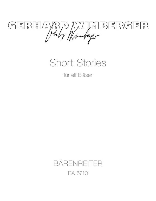 Short Stories&nbsp;&nbsp;:&nbsp;&nbsp;Studienpartitur