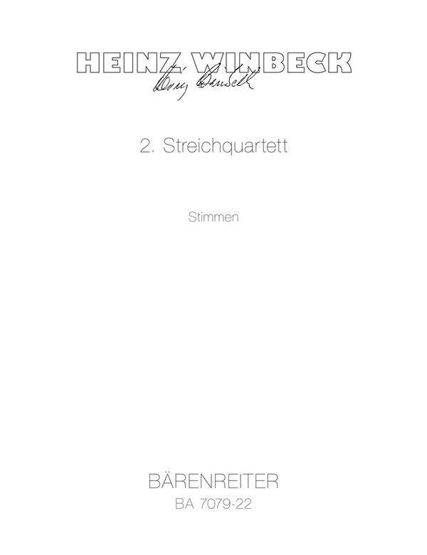 Streichquartett&nbsp;&nbsp;:&nbsp;&nbsp;Stimmensatz 2 V/Va/Vc