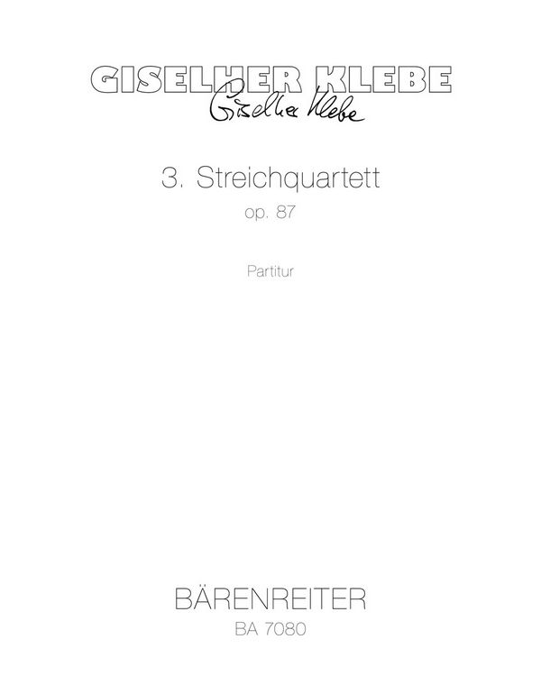 Streichquartett  :  Partitur StrQuar