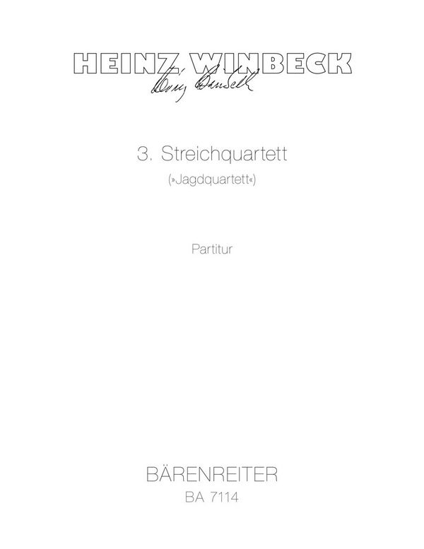 Streichquartett&nbsp;&nbsp;:&nbsp;&nbsp;Partitur StrQuar