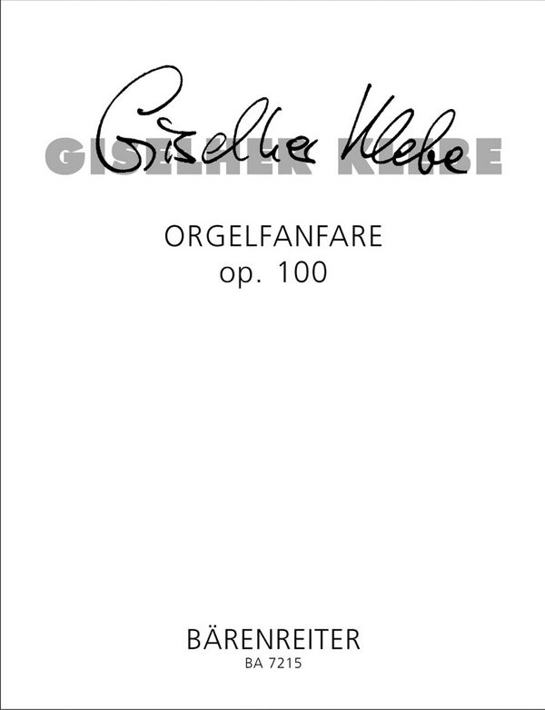 Orgelfanfare  :  Spielpartitur(en) Org