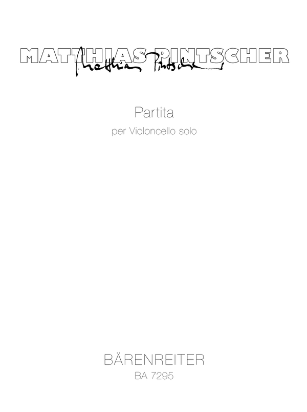 Partita  :  Spielpartitur(en) Vc