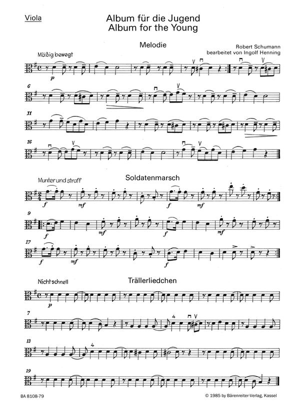 Album für die Jugend. Auswahl&nbsp;&nbsp;:&nbsp;&nbsp;Stimme(n) Va