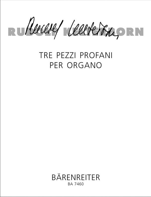Tre pezzi profani per organo  Capriccio - Invenzione a una Voce - Fantasia  Spielpartitur(en) Org