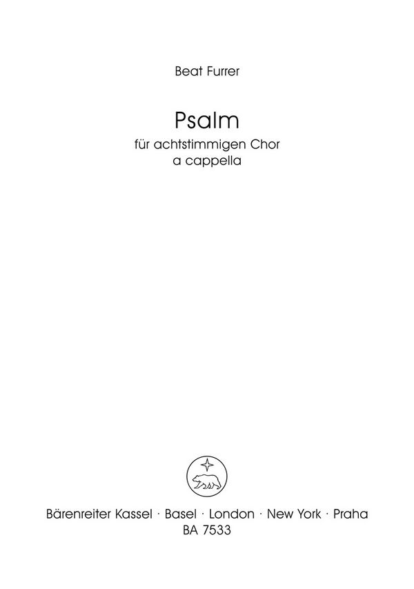 Gloria tibi Domine für gem Chor a cappella  Partitur  