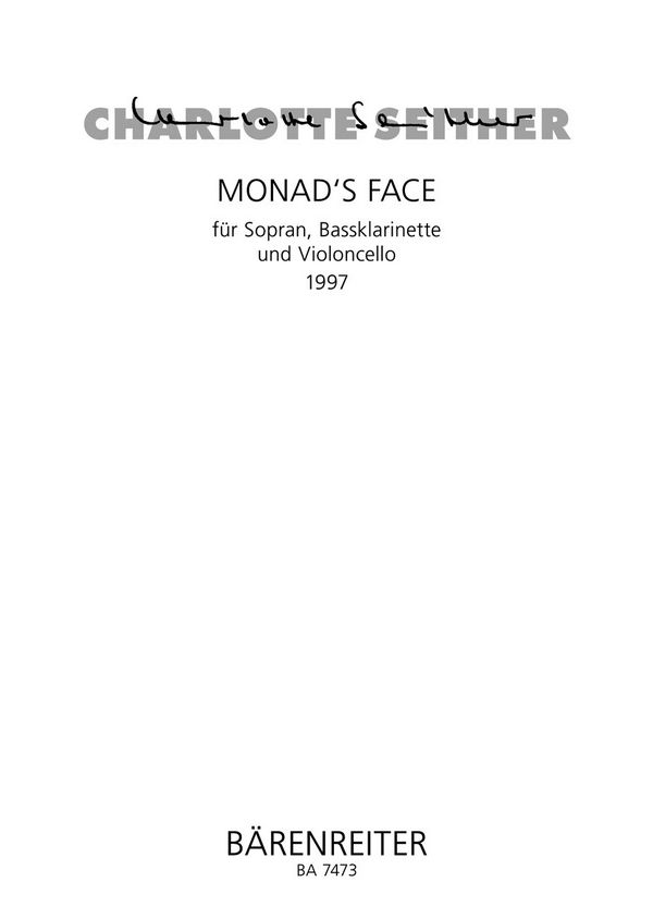 Monad's Face  :  Spielpartitur(en) SSolo/Klar-B/Vc