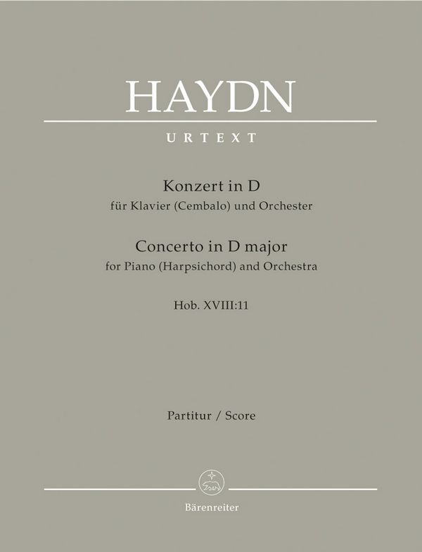 Konzert D-Dur Hob.XVIII:11 &nbsp;&nbsp;für Klavier (Cembalo) und Orchester&nbsp;&nbsp;Partitur