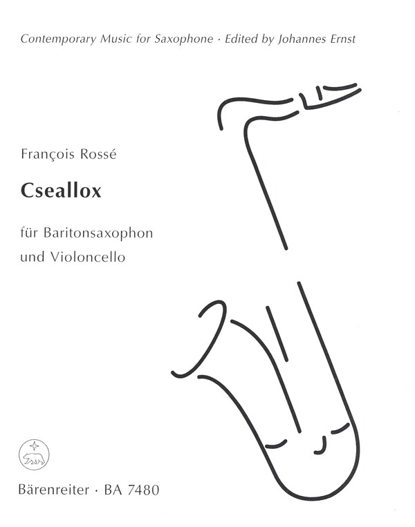 Cseallox  für Baritonsaxophon und Violoncello  Spielpartitur