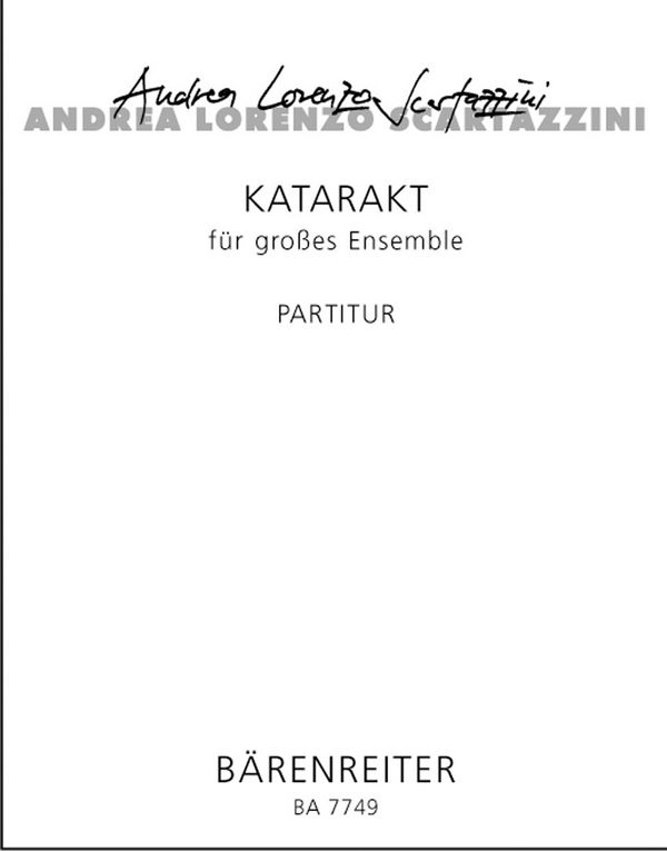 Katarakt&nbsp;&nbsp;:&nbsp;&nbsp;Partitur Ens