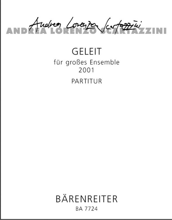 Geleit&nbsp;&nbsp;:&nbsp;&nbsp;Partitur Ens