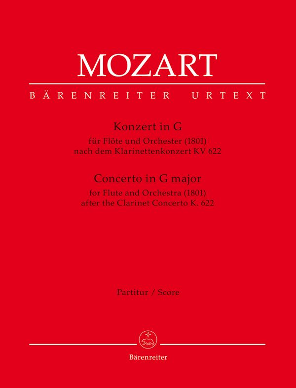 Mozart, Wolfgang Amadeus Konzert&nbsp;&nbsp;In einer Bearbeitung von A. E. Müller nach dem Klarinettenkonzert KV 6&nbsp;&nbsp;Partitur Fl/Orch